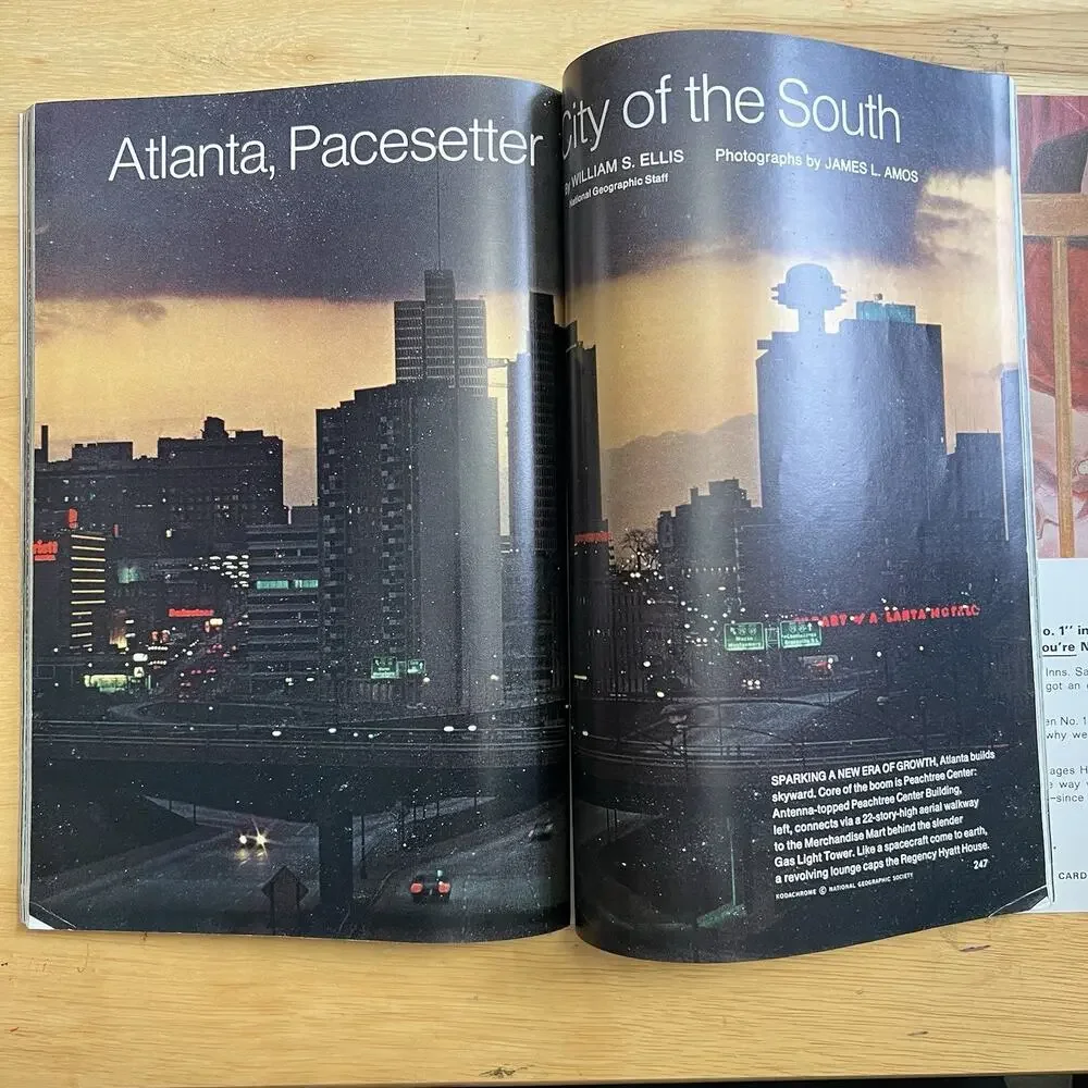 Vintage National Geographic February 1969 Magazine Kenya Moon Atlanta Elephant